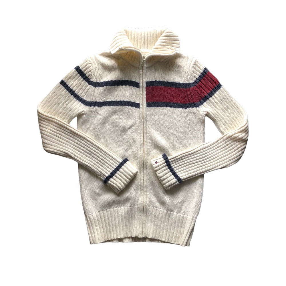Tommy Hilfiger Cream Turtleneck Sweater